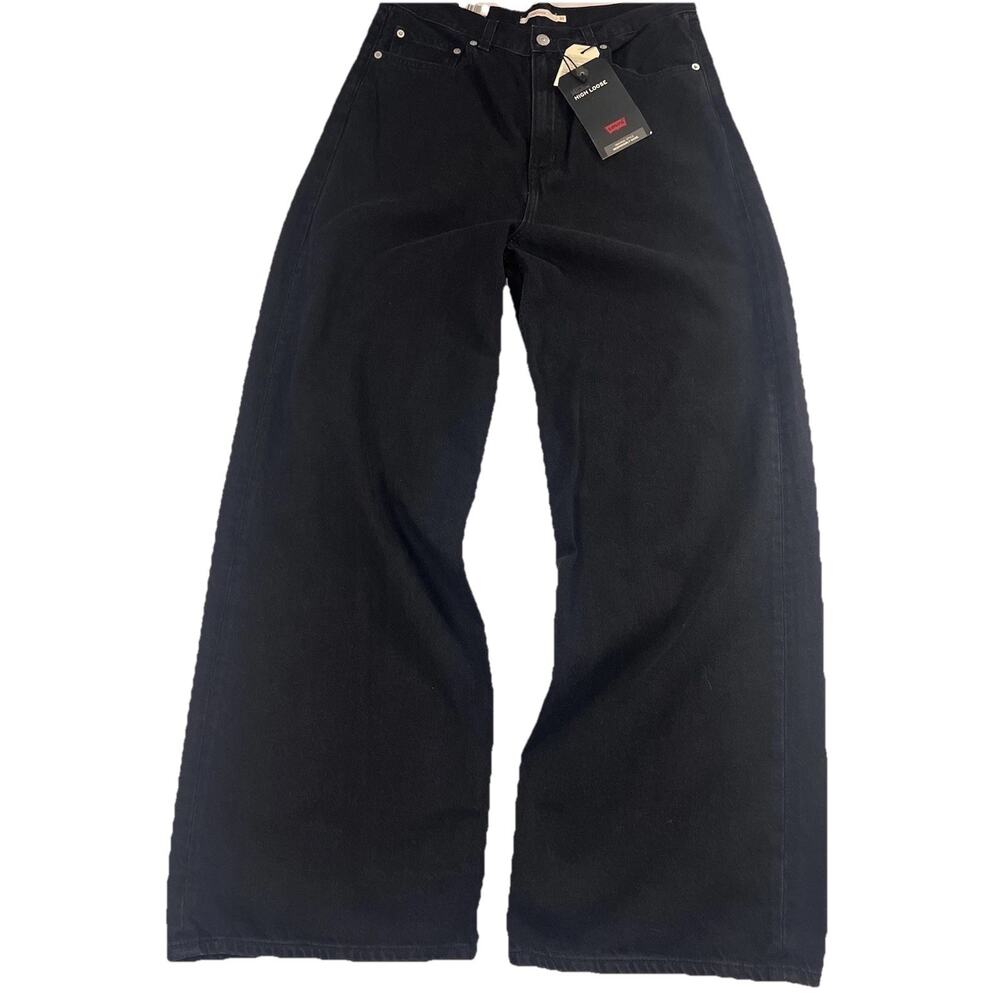 Levi's Black Wide Leg Flare Jeans